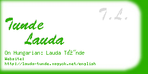 tunde lauda business card